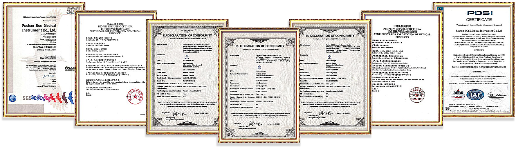 Certificats ISO et CE