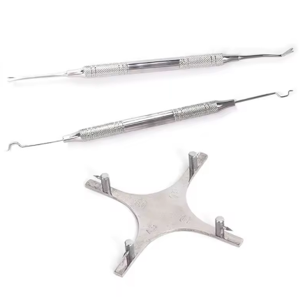 Ensemble d'instruments chirurgicaux dentaires 18 en 1, ensemble orthodontique Oral en acier inoxydable