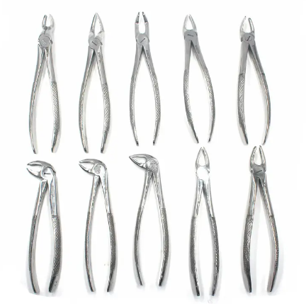 Kit d'instruments de pinces d'ascenseur d'extraction de chirurgie dentaire buccale