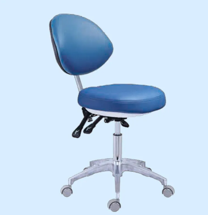 Tabouret portatif de dentiste de chaise d'assistant de médecin de laboratoire mobile réglable en hauteur