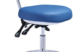 Tabouret portatif de dentiste de chaise d'assistant de médecin de laboratoire mobile réglable en hauteur